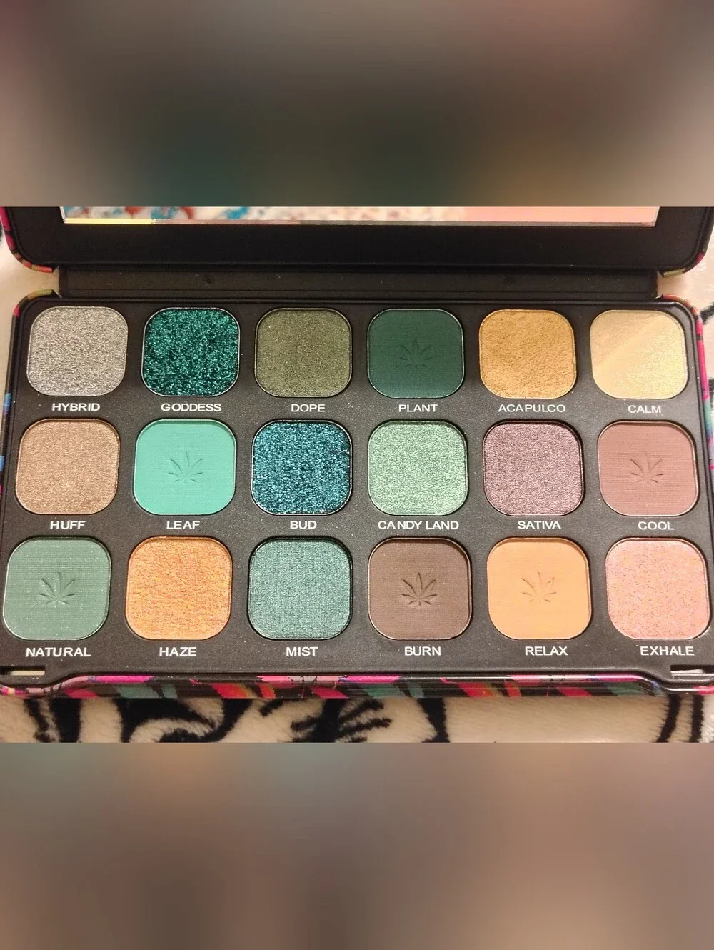 Revolution Forever Flawless Chilled Eyeshadow Palette Made w/Cannabis Sativa